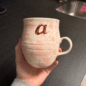 Anthropologie “a” initial mug